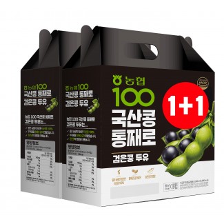 (1+1) 농협 국산콩 통째로 검은콩두유 190ml*16입