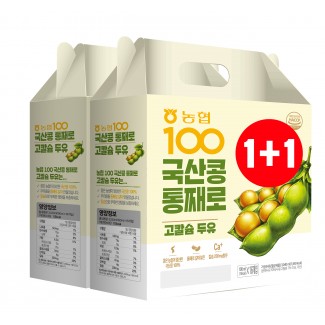 (1+1) 농협 국산콩 통째로 고칼슘두유 190ml*16입