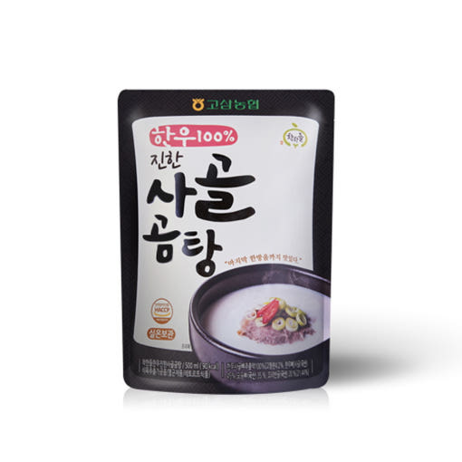 [고삼농협] 한우진한사골곰탕 500mlX10팩 [원산지:국산]